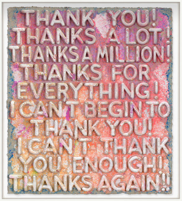 Mel Bochner, Thank You, 2024