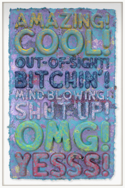 Mel Bochner, Amazing, 2024