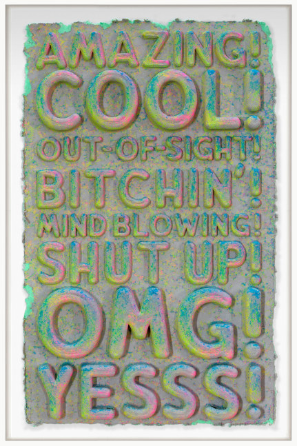 Mel Bochner, Amazing, 2024