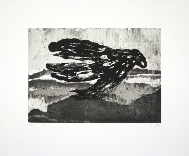 Corbeaux, 2013
Etching with aquatint
16 1/2 x 20 inches
Edition of 20