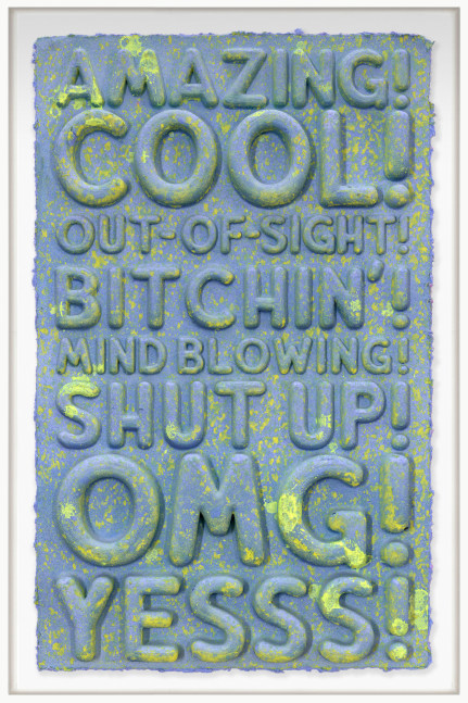 Mel Bochner, Amazing, 2024