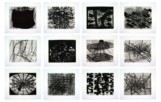 Shadowgraphs, 2002
A portfolio of 12 woodcuts with embossment on handmade paper
22 x 25 inches&amp;nbsp;
Edition of 36