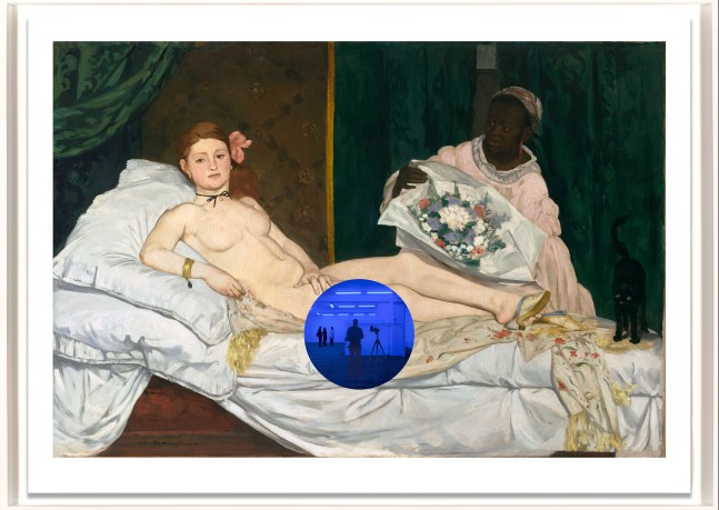 Gazing Ball (Manet Olympia), 2017
Archival pigment print on Innova rag paper, glass
35 7/16 x 48 5/8 inches
Edition of 20