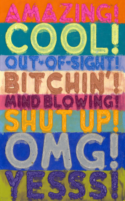 Mel Bochner, Amazing, 2023