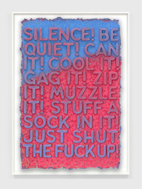 Mel Bochner, Silence, 2022