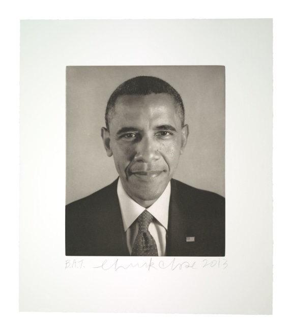 Obama,&amp;nbsp;2013
Photogravure with chine colle
21 x 18 1/4 inches
Edition of 20
