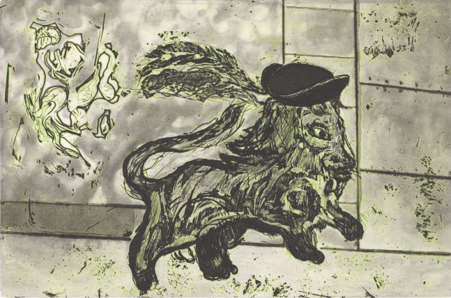 Peter Doig, Carnival Lion (Fredrick Street), 2025