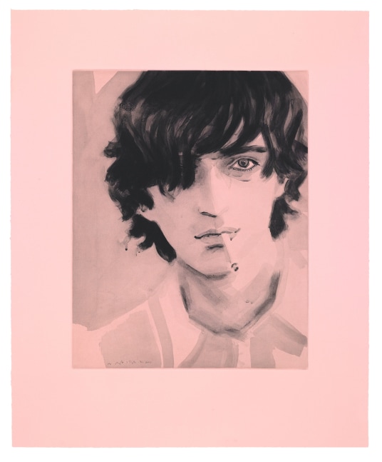 Marc (pink), 2003
Etching on pink silk
22 x 17.75 inches
Edition of 10