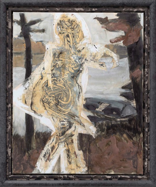 Markus L&amp;uuml;pertz

&amp;ldquo;Derwisch (Dervish)&amp;rdquo;, 2020

Mixed media, collage on canvas in artist&amp;rsquo;s frame

39 1/4 x 31 1/2 inches

100 x 81 cm
ML 2412