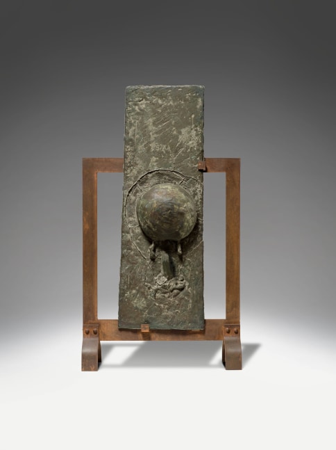 Joseph Beuys

&amp;ldquo;S&amp;aring;FG&amp;rdquo;, 1953/1968

Bronze

Unique cast, Wilhelm Hau, Neuss, Germany

34 3/4 x 11 1/4 x 3 1/2 inches

88.5 x 28.5 x 9 cm

BEU 123