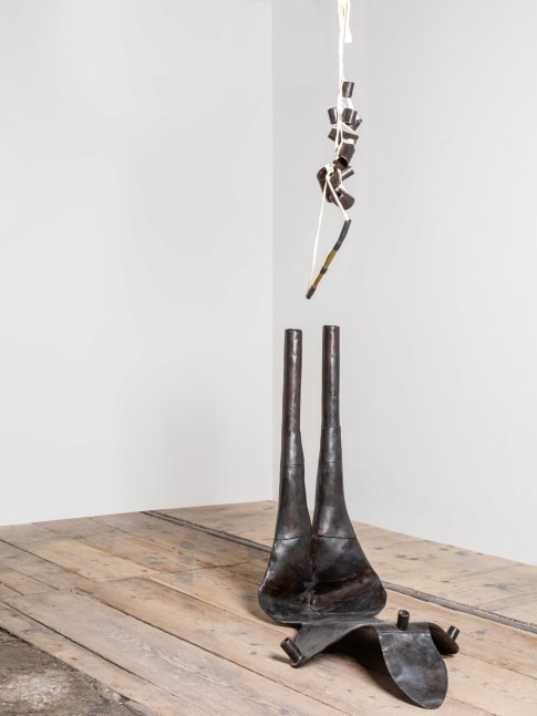 Enrico David
&amp;ldquo;Ch&amp;eacute;ri (Mincer/Aratro)&amp;rdquo;, 2019
Bronze, brass, rubber, cotton
From an edition of 3 + 1 AP
41 1/4 x 22 3/4 x 39 1/2 inches
105 x 58 x 100 cm
DAV 219/3
SOLD