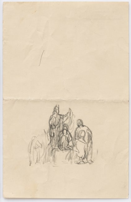 Pierre Puvis de Chavannes
&amp;ldquo;Groupe de muses (&amp;Eacute;tude pour La Sorbonne)
(Group of Muses [Study for The Sorbonne])&amp;rdquo;, 1889
Pencil on paper
7 x 4 1/2 inches
18 x 11.5 cm
PCZ 48