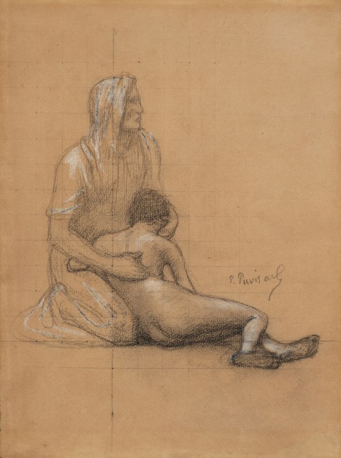 Pierre Puvis de Chavannes

&amp;ldquo;M&amp;egrave;re et son fils

(Mother and her Son)&amp;rdquo;, ca. 1893-1898

Charcoal, chalk on paper

12 1/2 x 9 1/4 inches

31.5 x 23.5 cm

PCZ 102