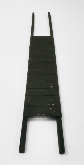 James Lee Byars

&amp;ldquo;Untitled (Black Figure)&amp;rdquo;, ca. 1959

Painted wood

2 3/4 x 16 x 138 inches

7 x 40.5 x 350.5 cm

JB 1/Q

$850,000