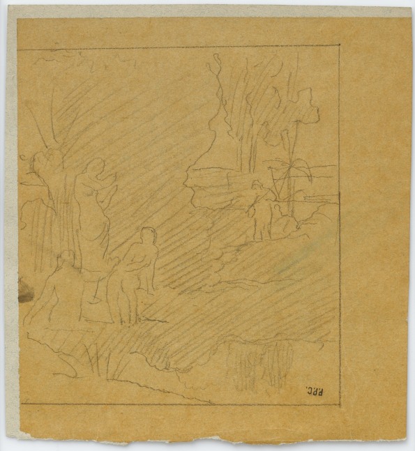 Pierre Puvis de Chavannes
&amp;ldquo;&amp;Eacute;tude pour Ave Picardia Nutrix
(Study for Ave Picardia Nutrix)&amp;rdquo;, 1865
Pencil on paper
7 1/4 x 6 3/4 inches
18.5 x 17 cm
PCZ 40