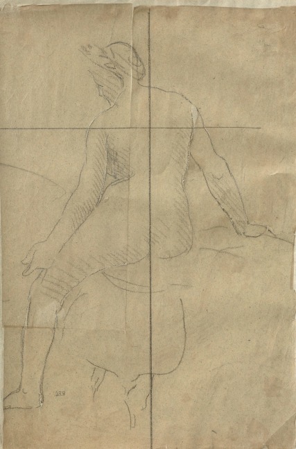 Pierre Puvis de Chavannes
&amp;ldquo;Terpsichore, Muse de la po&amp;eacute;sie (&amp;Eacute;tude pour La Sorbonne)
(Terpischore, Muse of Poetry [Study for the Sorbonne])&amp;rdquo;, 1889
Pencil on tracing paper
12 3/4 x 8 1/2 inches
32.5 x 22 cm
PCZ 72