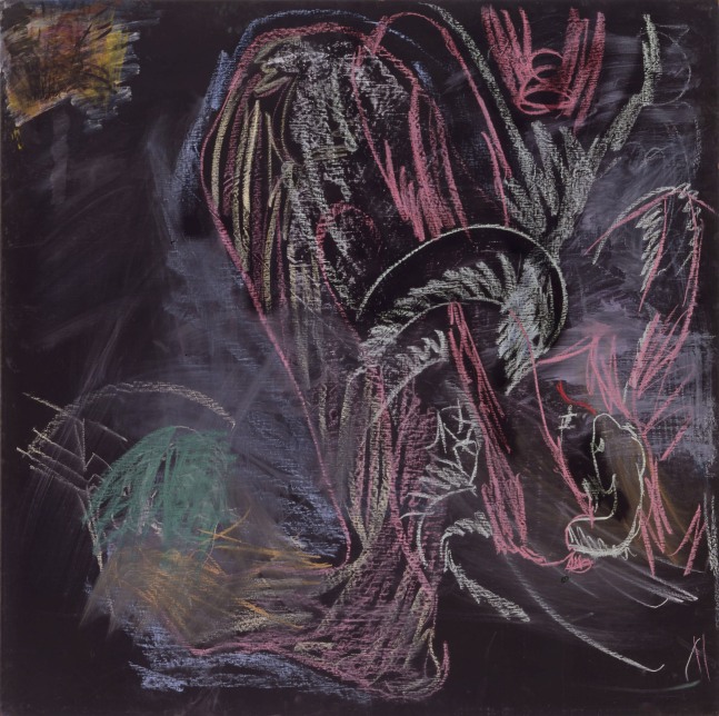 Per Kirkeby

&amp;ldquo;Untitled&amp;rdquo;, 1976

Chalk, blackboard paint on masonite

48 x 48 inches

122 x 122 cm

PK 194