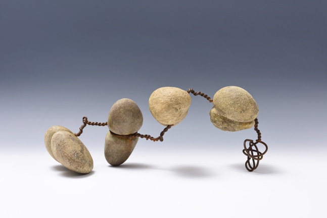 Seung-taek Lee

&amp;ldquo;Tied Stone&amp;rdquo;, 1996

Stone, wire

7 3/4 x 19 1/4 x 9 inches

20 x 49 x 23 cm

LEE 9