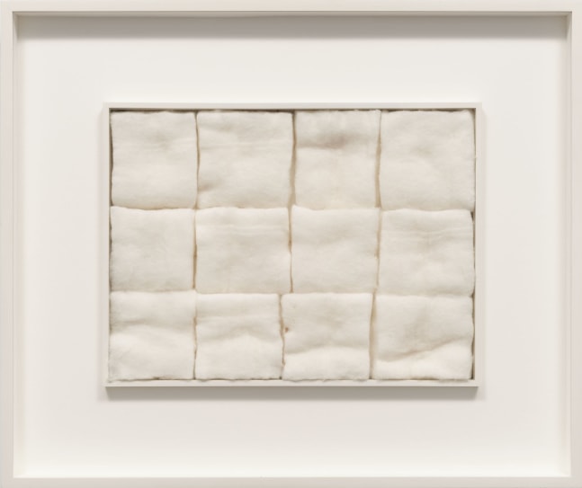Piero Manzoni

&amp;ldquo;Achrome&amp;rdquo;, ca. 1960

Cotton wool on cardboard

11 3/4 x 15 3/4 inches

30 x 40 cm

MAN 40

$350,000