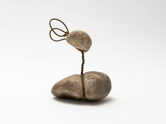 Seung-taek Lee

&amp;ldquo;Tied Stone&amp;rdquo;, 1996

Stone, wire

10 3/4 x 8 1/4 x 7 inches

27.5 x 21 x 18 cm

LEE 37