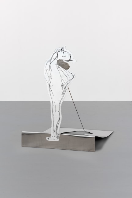 Enrico David
&amp;ldquo;Untitled&amp;rdquo;, 2023
Aluminum, carbon copy monoprint, spray paint, epoxy putty
From an edition of 3 + 1 AP
34 1/2 x 26 x 32 1/2 inches
87 x 66 x 82 cm
DAV 252/1
$75,000