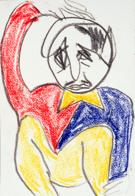 Don Van Vliet
&amp;quot;Untitled&amp;quot;, 1985
Crayon, colored pencil on paper
10 x 7 inches
25.5 x 18 cm
VLZ 477