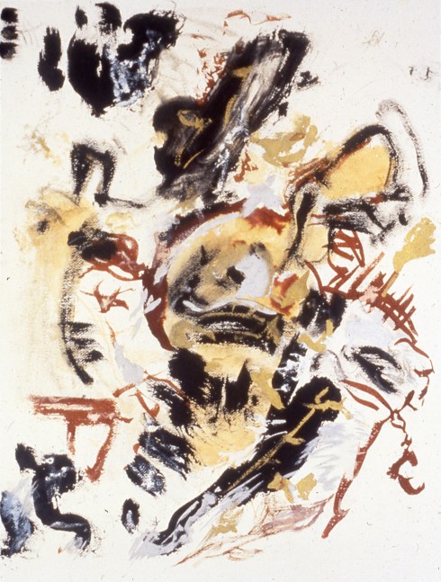Don Van Vliet
&amp;quot;Untitled&amp;quot;, 1989
India ink, gouache, gold pigment, silver pigment on paper
23 1/2 x 18 inches
60 x 45.5 cm
VLZ 517