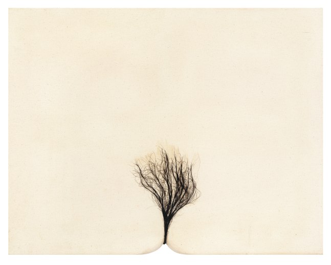 Seung-taek Lee

&amp;ldquo;Untitled&amp;rdquo;, 2018

Hair on canvas

21 3/4 x 27 3/4 inches

55.5 x 70 cm

LEE 15