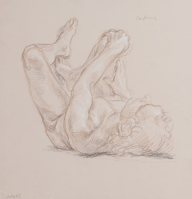 Paul Cadmus, Reclining Male Nude, 1985