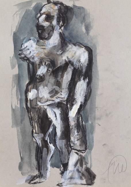 Markus L&amp;uuml;pertz

&amp;ldquo;Untitled (Hercules)&amp;rdquo;, 2003

Gouache, crayon, pencil on paper

12 1/4 x 8 1/2 inches

31 x 21.5 cm

MLZ 3636