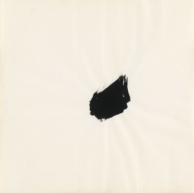James Lee Byars

&amp;ldquo;One Stroke Painting&amp;rdquo;, ca. 1958

Ink on Japanese paper

17 1/2 x 17 1/2 inches

44.5 x 44.5 cm

JBZ 354

$150,000