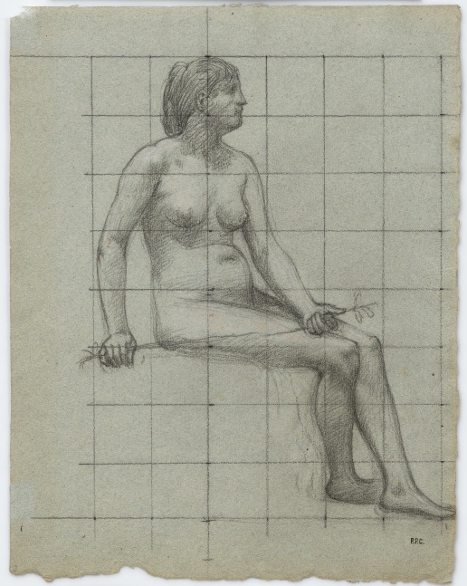 Pierre Puvis de Chavannes
&amp;ldquo;&amp;Eacute;tude pour La Normandie

(Study for Normandy)&amp;rdquo;,1887
Pencil, pastel on paper
12 1/2 x 9 3/4 inches
31.5 x 24.5 cm
PCZ 7