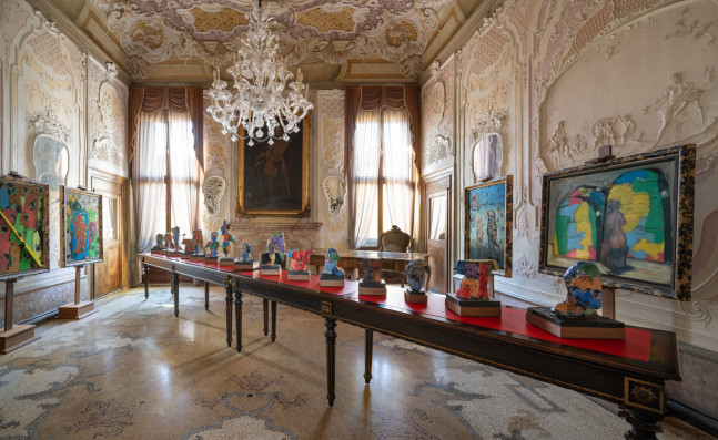Installation view: Markus Lüpertz: Palazzo Loredan, Venice. 2022.