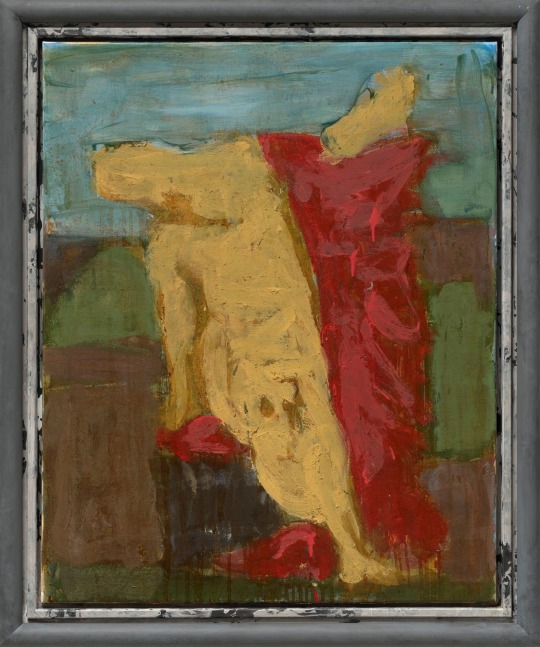 Markus L&amp;uuml;pertz

&amp;ldquo;Ocker (Ochre)&amp;rdquo;, 2020

Mixed media on canvas in artist&amp;rsquo;s frame

39 1/4 x 32 inches

100 x 81 cm

ML 2397