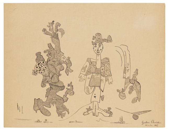 &amp;ldquo;Composition&amp;rdquo;, 1947
India ink on paper
19 3/4 x 25 1/4 inches
50 x 64 cm
CHA 29

$30,000