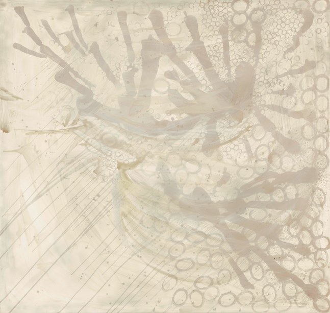 Sigmar Polke
&amp;quot;Untitled&amp;quot;, 1990
Silver nitrate, silver oxide, silver iodide, silver bromide on canvas
74 3/4 x 78 3/4 inches
190 x 200 cm
POL 91