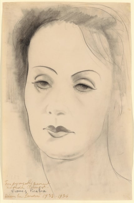 Francis Picabia

&amp;ldquo;Untitled (Portrait de Greta Garbo)&amp;rdquo;, ca. 1933-1934

Pencil on paper

11 1/2 x 7 1/2 inches

29.5 x 19.5 cm

PIZ 161