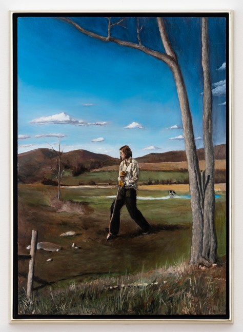 Giangiacomo Rossetti
Fantasia n.3 - La sepoltura, 2020
Oil on wood panel, artist&amp;#39;s frame
Painting: 19 3/4 x 13 3/4 inches (50.2 x 34.9 cm)
Artist frame: 20 5/8 x 14 3/4 x 1 3/8 inches (52.4 x 37.5 x 3.5 cm)