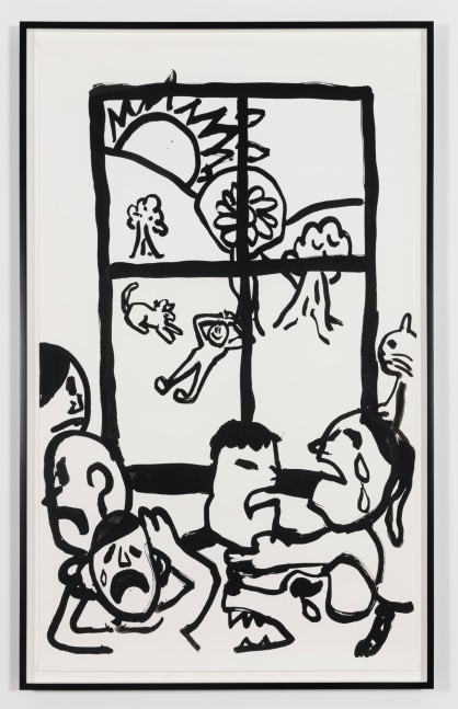 Paul Chan

das Gebet (prayer), 2020
Ink on paper
Paper: 70 x 42 inches (177.8 x 106.7 cm)
Frame: 73 1/2 x 45 1/2 inches (186.7 x 115.6 cm)