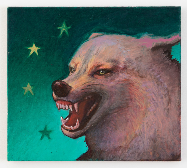 Michael Fullerton

Eurasian Wolf, 2020

Oil on linen

15 3/4 x 17 3/4 x 5/8 inches (40 x 45 x 1.5 cm)