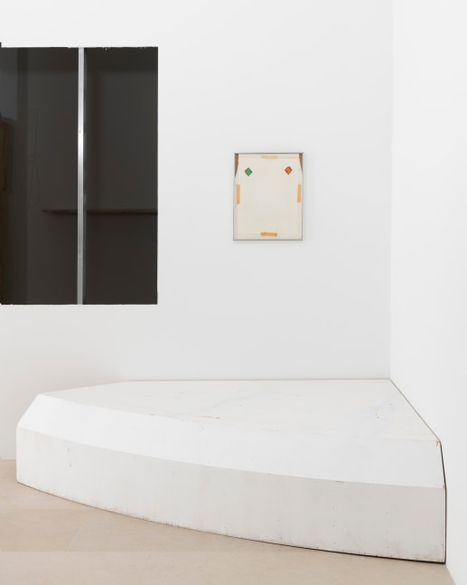 Gedi Sibony
Stage Setter, 2019
Matted drawing reversed in frame, painted wooden plinth
Frame: 20 1/4 x 16 1/4 x 1 inches (51.4 x 41.3 x 2.5 cm)
Plinth: 18 1/8 x 82 x 69 inches (46 x 208.3 x 175.3 cm)