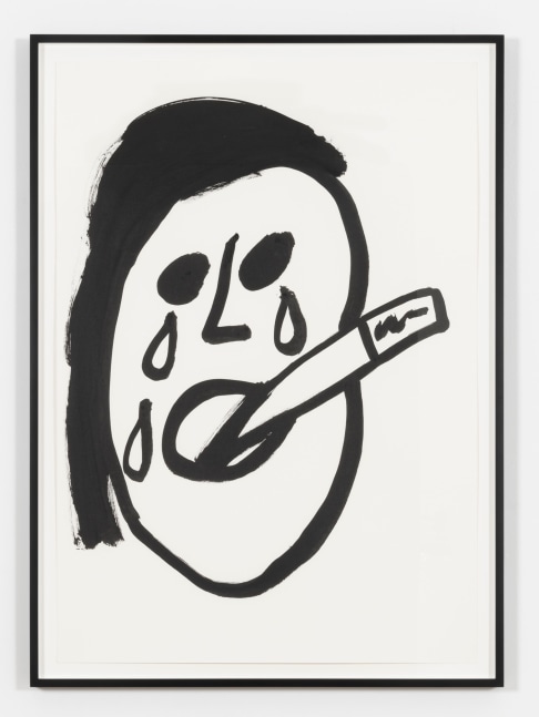 Paul Chan

die Grippe (Krankheit) [flu (illness)], 2020
Ink on paper
Paper: 39 1/4 x 27 1/2 inches (99.7 x 69.9 cm)
Frame: 42 1/2 x 30 7/8 x 1 1/2 inches (108 x 78.4 x 3.8 cm)