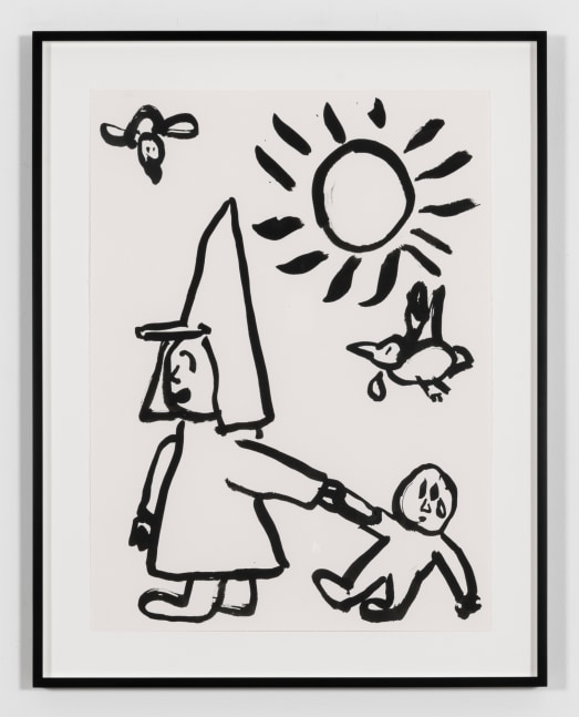 Paul Chan

das Verbrechen (crime), 2020
Ink on paper
Paper: 30 x 22 inches (76.2 x 55.9 cm)
Frame: 36 x 28 1/4 x 1 1/2 inches (91.4 x 71.8 x 3.8 cm)