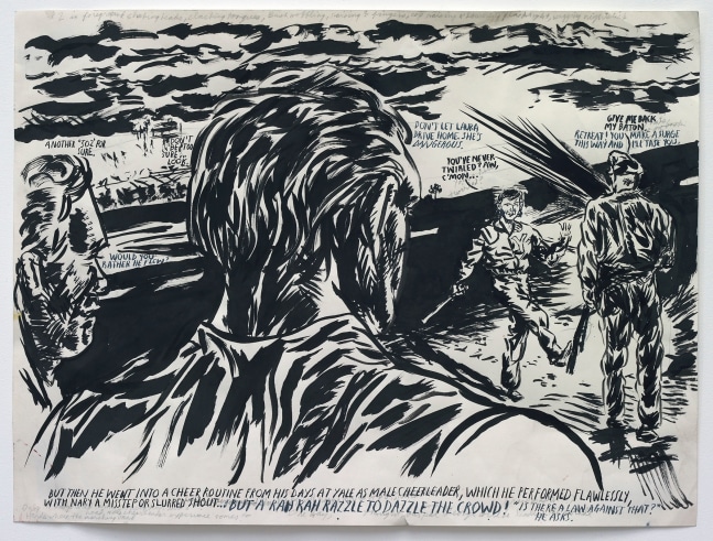 Raymond Pettibon
No Title (Another &amp;#39;502&amp;#39; for)
2006
Pen and ink on paper
18 x 24 inches (45.7 x 61 cm)