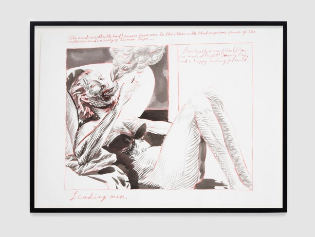 Raymond Pettibon
No Title (The mind (as))
1992
Pen and ink on paper
15 7/8 x 21 1/8 x 1 1/2 inches (40.3 x 53.7 x 3.8 cm)