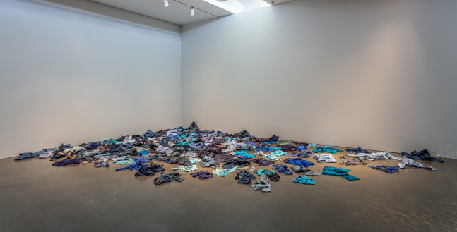 Kader Attia
La Mer Morte (The Dead Sea)
2015
Floor installation made of secondhand blue clothes
Dimensions Variable

&amp;euro;100,000

DOUBLE CLICK IMAGE FOR MORE VIEWS