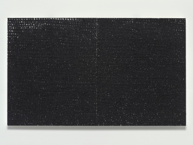 Glenn Ligon
Redacted #9
2023
Oil stick and gesso on two canvases
Overall: 47 1/4 x 78 1/8 x 2 inches (120 x 198.4 x 5 cm)