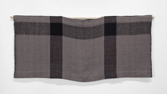 A-Z Personal Panels (Wide Grey and Black Top)
2012
Linen
19 1/2 x 42 3/4 inches (49.5 x 108.6 cm)