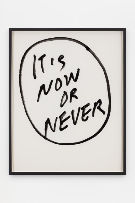 Jack Pierson
It&amp;#39;s Now or Never
2020
Krink marker on paper

Framed Dimensions:
25 1/4 x 20 1/4 x 1 1/2 inches (64.1 x 51.4 x 3.8 cm)
Paper Dimensions:
24 x 19 inches (61 x 48.3 cm)

$6,000