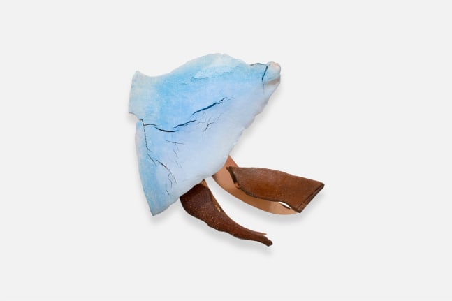 Liz Larner
Into the cracks
2023
Ceramic, glaze, oil paint, copper and brass
11 7/8 x 11 1/2 x 4 1/4 inches (30.2 x 29.2 x 10.8 cm)